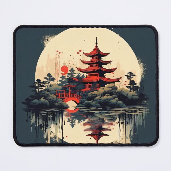 Item preview, Vintage Minimalistic Abstract Japanese Wall Art | Oriental Zen Mysterious Matsushima designed and sold by Bored Elon.
