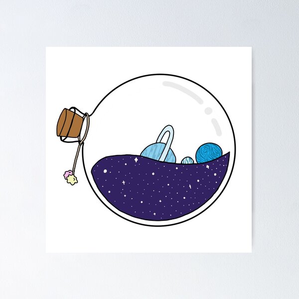 Item preview, Bottle full of stars and planets designed and sold by rosyginger.