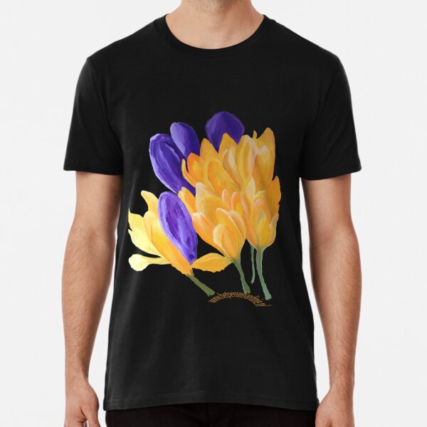 Yellow and purple crocus Premium T-Shirt