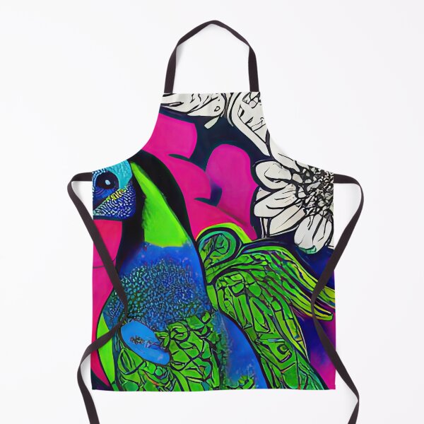 Item preview, Peacock Feathers, cosmic neon colorful peacocks designed and sold by casaai.