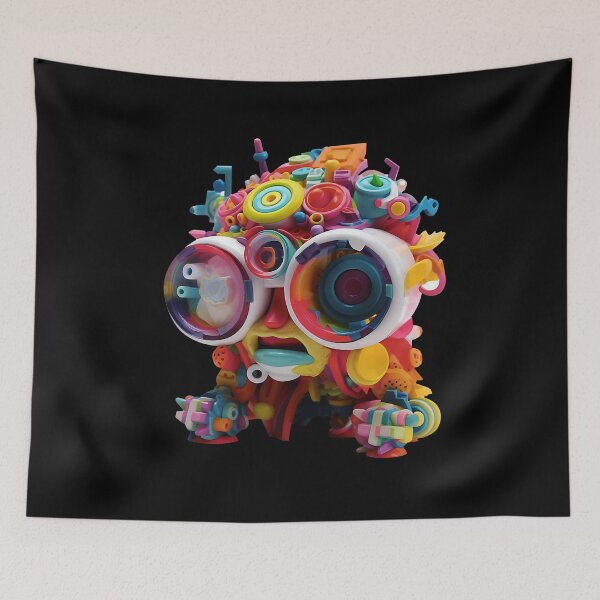 Item preview, Funny Abstract Colorful Surreal Toy designed and sold by bellabitis.