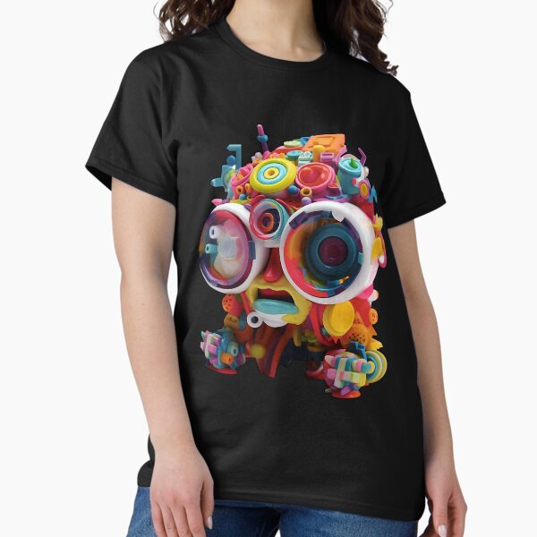 Funny Abstract Colorful Surreal Toy Classic T-Shirt
