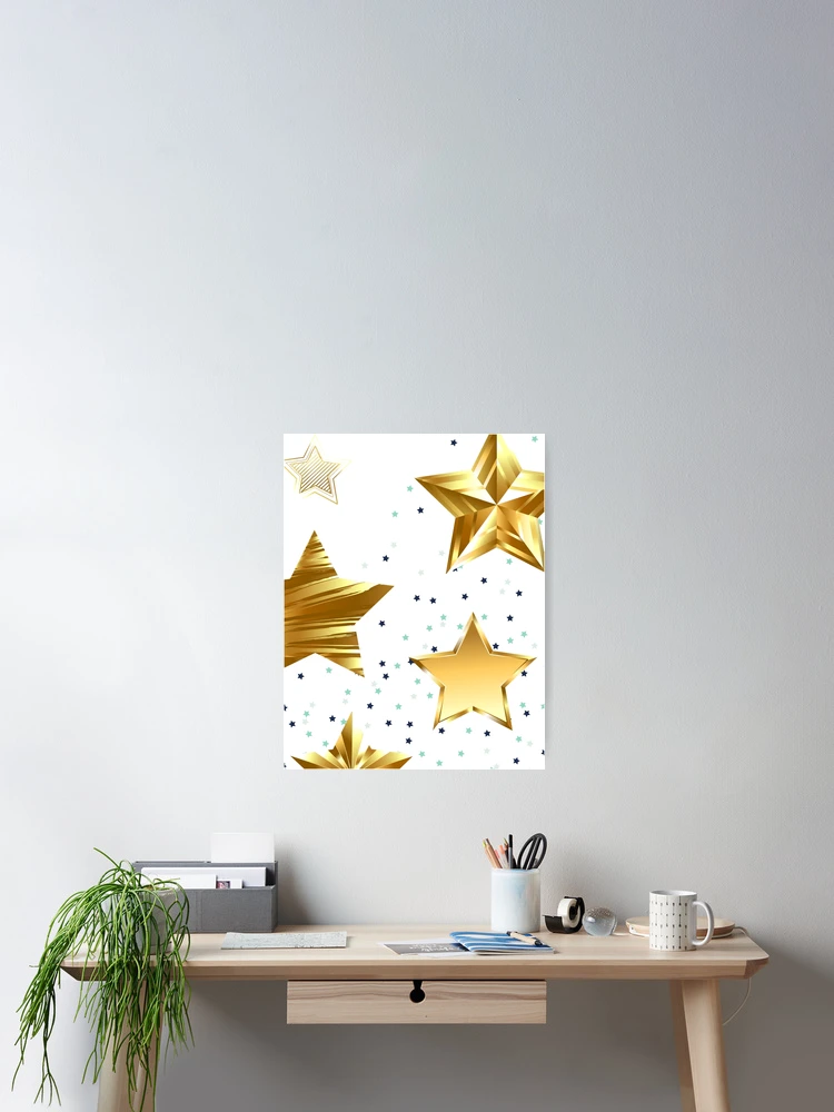 Thumbnail 2 of 3, Poster, Gold Star Status designed and sold by ReeReeDesigns.