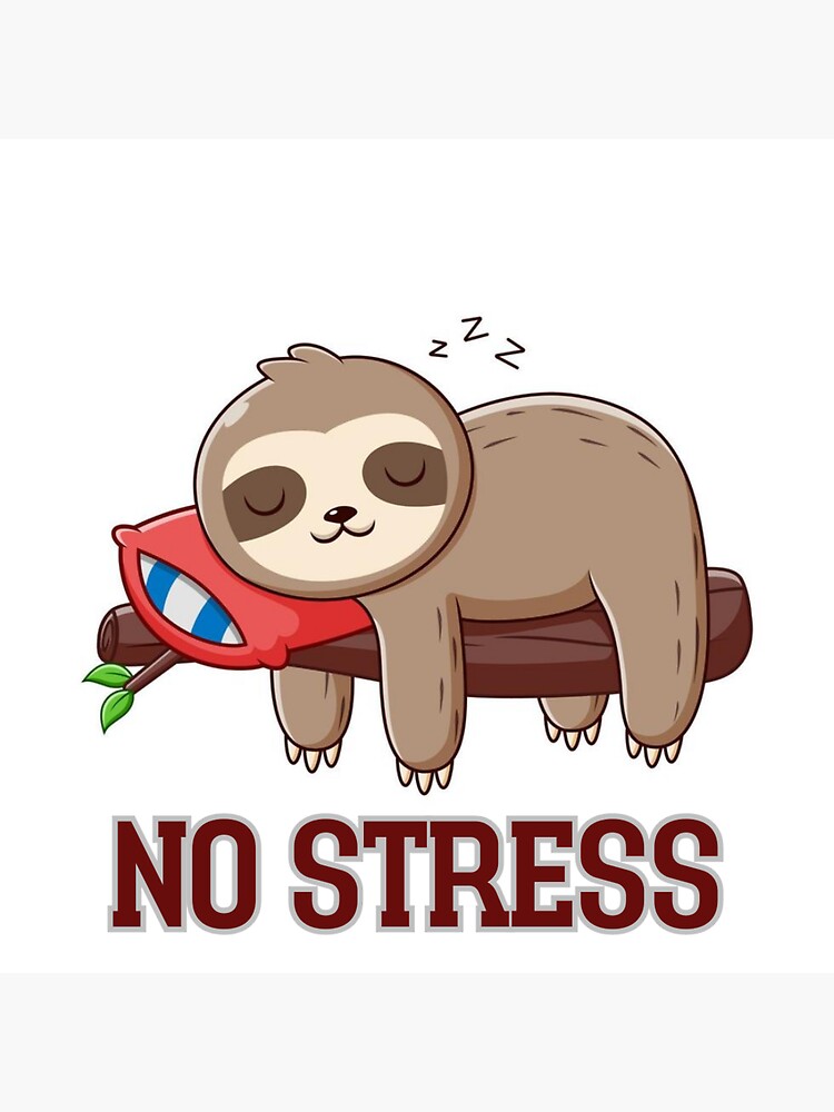 no stress Sticker