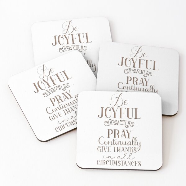 Item preview, Be Joyful Always designed and sold by WideIsTheGate.