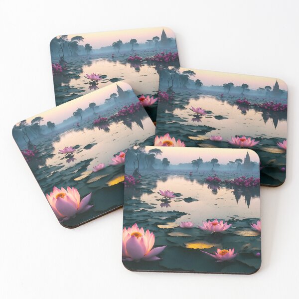Item preview, Varanasi River Ganges lotus designed and sold by ZenStickConcept.