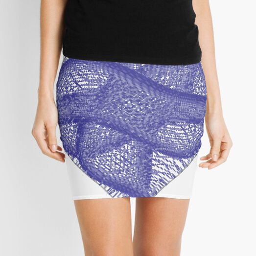 pattern, design, tracery, weave Mini Skirt