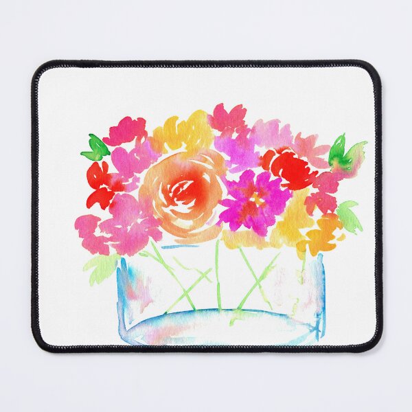 Item preview, Spring flowers in a vase watercolor painting designed and sold by AnissaF.