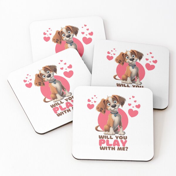 Item preview, Will you play with me? - Cute dog cartoon - dog cartoon designed and sold by AntibodyDP7.