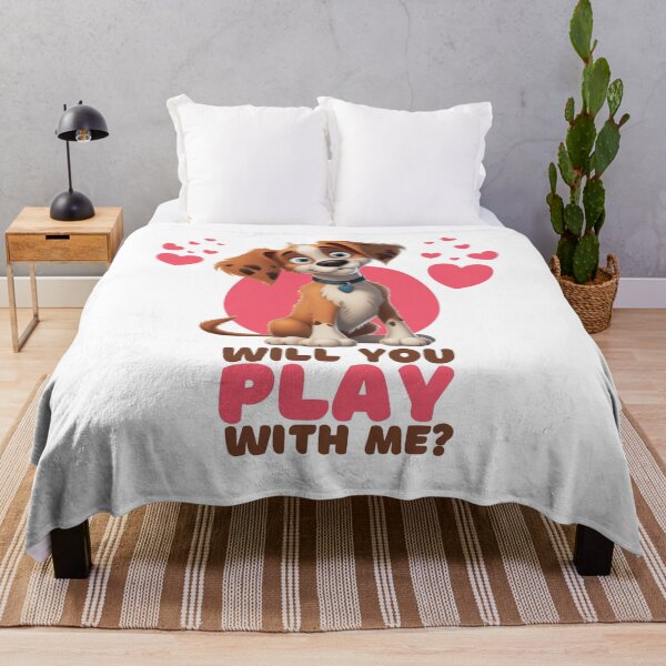 Item preview, Will you play with me? - Cute dog cartoon - dog cartoon designed and sold by AntibodyDP7.