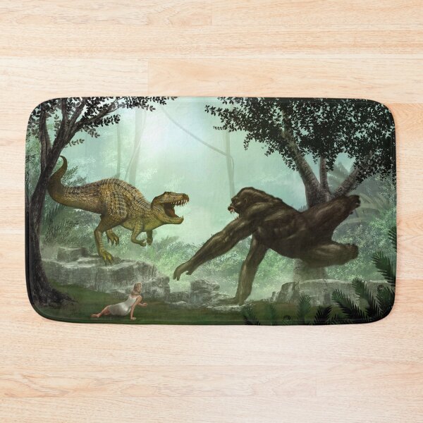 Item preview, King Kong vs Allosaurus designed and sold by badjoojoo.