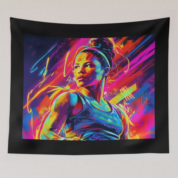 Item preview, UFC Champion: Amanda Nunes - Reigning UFC Icon in Dazzling Glory designed and sold by RIAiCreations.