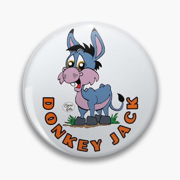 Item preview, Cute Donkey Jack from Gold Rush gang original art signed designed and sold by Shean Fritts.