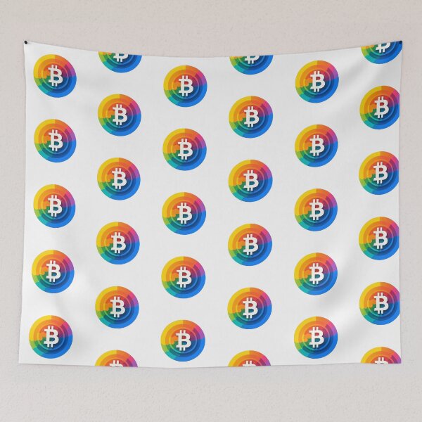 Item preview, Pride Day Rainbow Bitcoin designed and sold by vialgames.