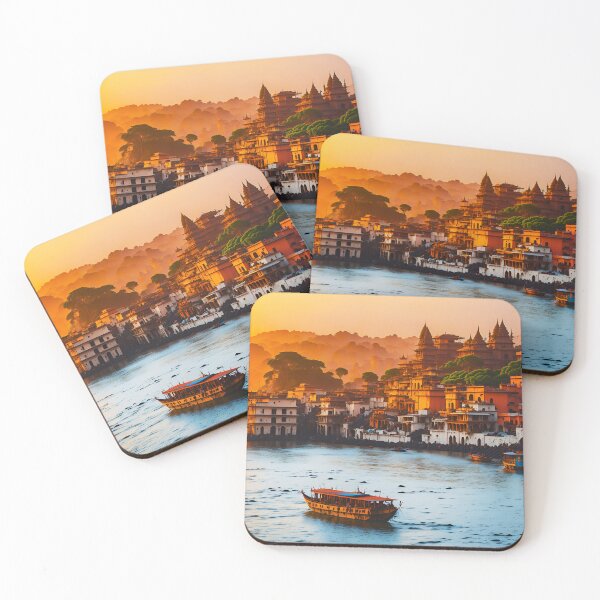 Item preview, Varanasi Ganges River Sunset designed and sold by ZenStickConcept.