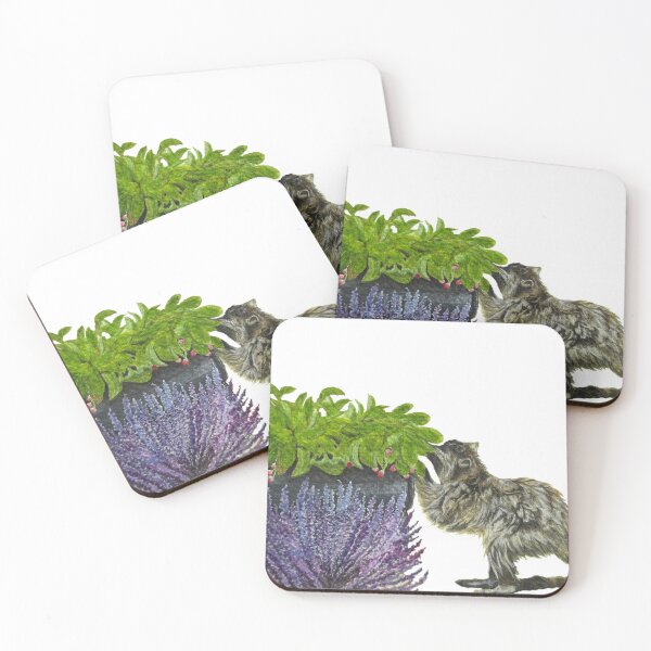 Item preview, Racoon Sneaking Strawberries designed and sold by SylviaminiArt.
