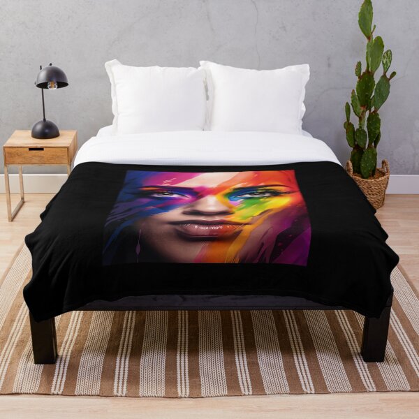 Item preview, Pride Day Rainbow girl face designed and sold by vialgames.