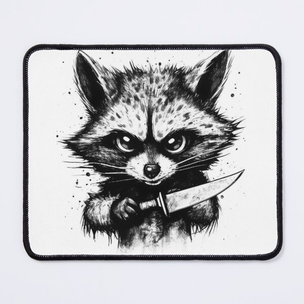 Item preview, For Fuck Sake Let's Kill the Mondays - Raccoon Joe With a Knife designed and sold by NapNapSleeper.