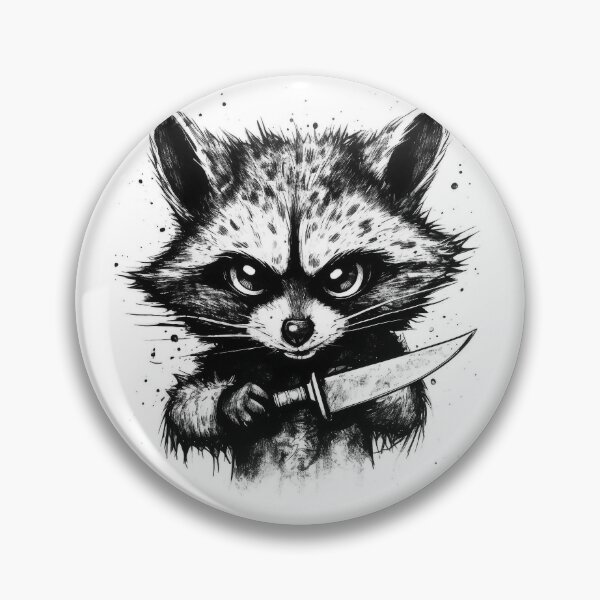 Item preview, For Fuck Sake Let's Kill the Mondays - Raccoon Joe With a Knife designed and sold by NapNapSleeper.