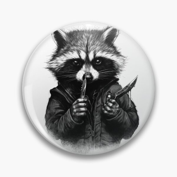 Item preview, For Fuck Sake Let's Kill the Mondays - Raccoon Joe With a Knife designed and sold by NapNapSleeper.