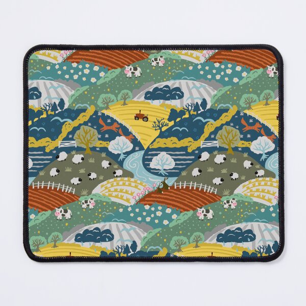 Item preview, Vintage Farm Scene Repeat Pattern designed and sold by NattyDesigns.