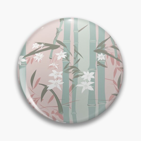 Item preview, Serene Bamboo Stalks And Leaves Minimalistic Japanese Pattern designed and sold by Wonder Of Light.