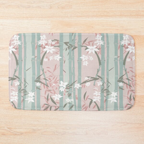 Item preview, Serene Bamboo Stalks And Leaves Minimalistic Japanese Pattern designed and sold by Wonder Of Light.
