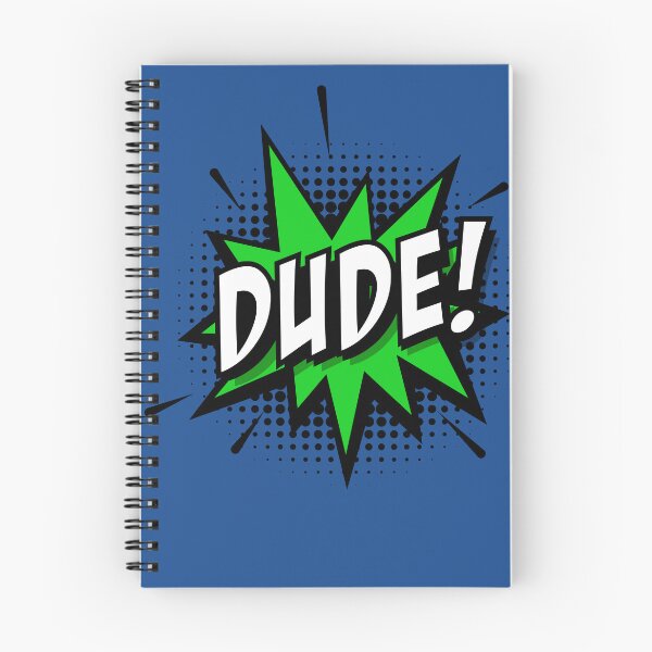 Item preview, DUDE White Letters Cartoon Bubble designed and sold by cooldesigns2022.