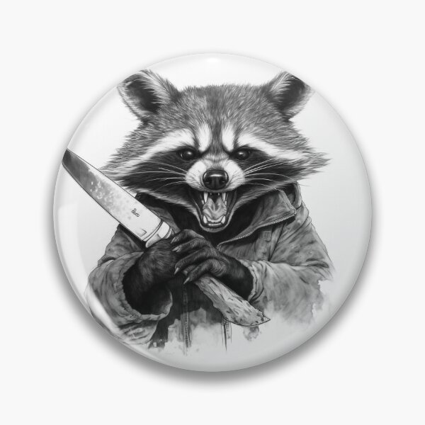 Item preview, Fuck Sake Let's Kill the Mondays - Raccoon Joe With a Knife designed and sold by NapNapSleeper.