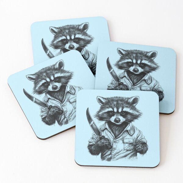 Item preview, For Fuck Sake Let's Kill the Mondays - Raccoon Joe With a Knife designed and sold by NapNapSleeper.