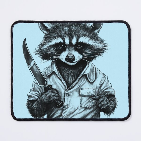 Item preview, For Fuck Sake Let's Kill the Mondays - Raccoon Joe With a Knife designed and sold by NapNapSleeper.