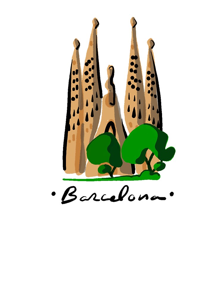 Barcelona Gaudi Logo | Sagrada Familia | Spain