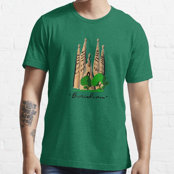 Vista previa del artículo con la obra «Logotipo de Gaudí de Barcelona | Sagrada Familia | España», diseñado y vendido por Covo Studio.