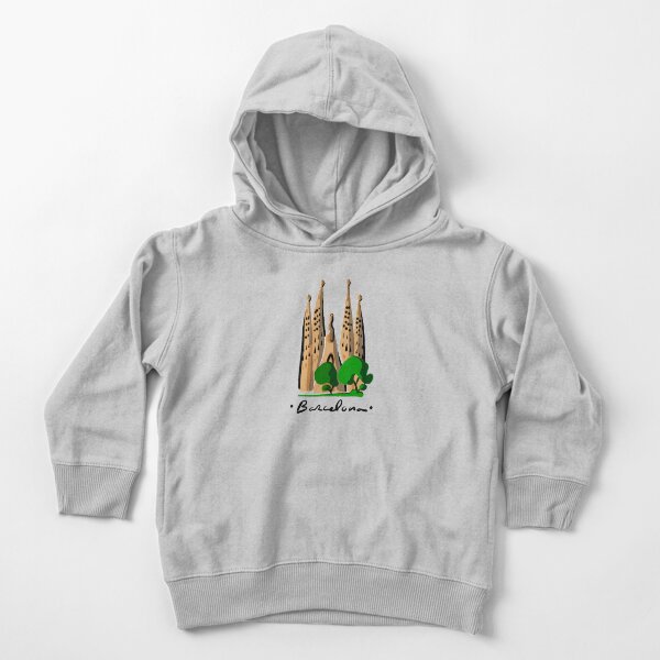 Logotipo de Gaudí de Barcelona | Sagrada Familia | España Sudadera con capucha para bebé