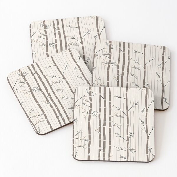 Item preview, Serene Bamboo Stalks And Leaves Minimalistic Japanese Pattern designed and sold by Wonder Of Light.