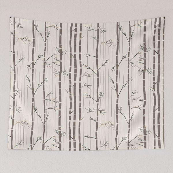 Item preview, Serene Bamboo Stalks And Leaves Minimalistic Japanese Pattern designed and sold by Wonder Of Light.