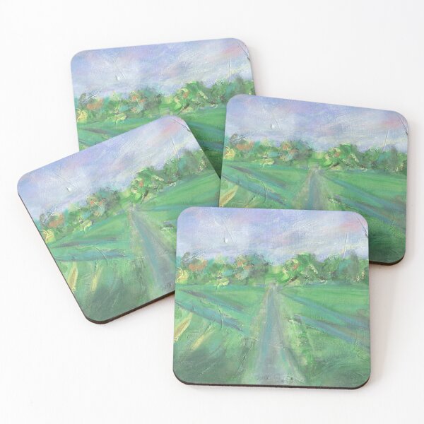 Item preview, Lush green landscape original painting  designed and sold by AnissaF.