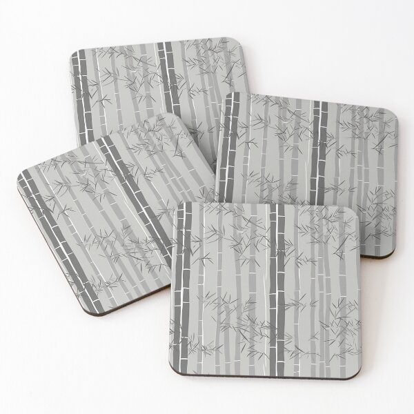 Item preview, Serene Bamboo Stalks And Leaves Minimalistic Japanese Pattern designed and sold by Wonder Of Light.