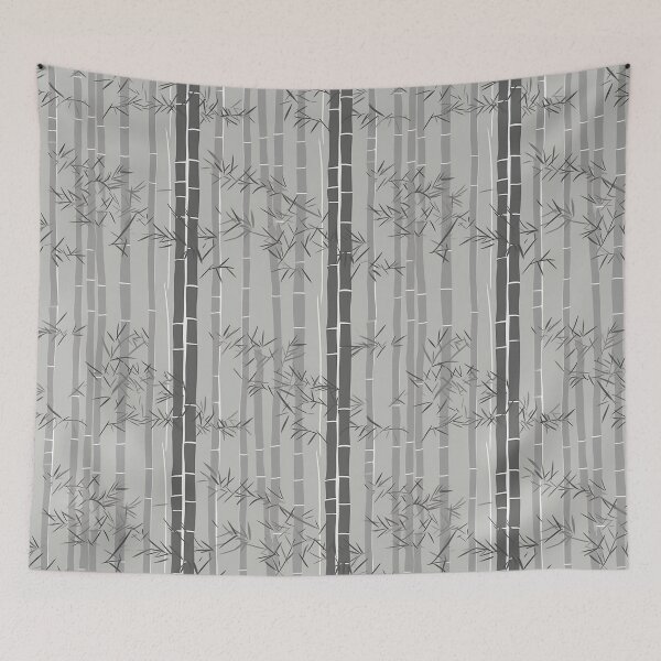 Item preview, Serene Bamboo Stalks And Leaves Minimalistic Japanese Pattern designed and sold by Wonder Of Light.