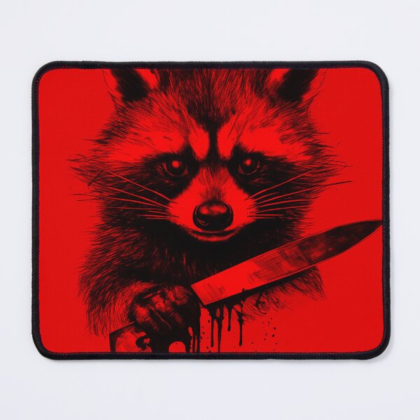 Item preview, For Fuck Sake Let's Kill the Mondays - Raccoon Joe With a Knife designed and sold by NapNapSleeper.