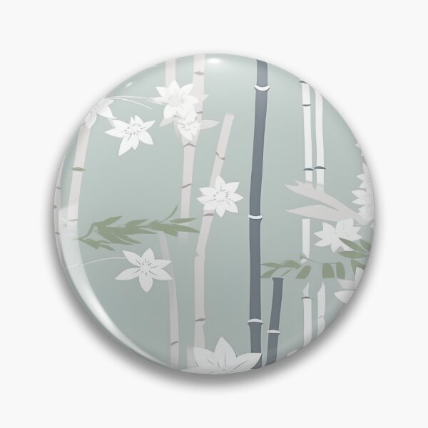 Item preview, Serene Bamboo Stalks And Leaves Minimalistic Japanese Pattern designed and sold by Wonder Of Light.