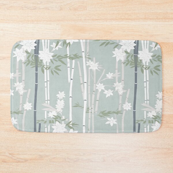 Item preview, Serene Bamboo Stalks And Leaves Minimalistic Japanese Pattern designed and sold by Wonder Of Light.