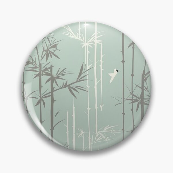 Item preview, Serene Bamboo Stalks And Leaves Minimalistic Japanese Pattern designed and sold by Wonder Of Light.