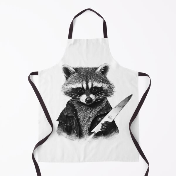 Item preview, For Fuck Sake Let's Kill the Mondays - Raccoon Daniel With a Knife designed and sold by NapNapSleeper.