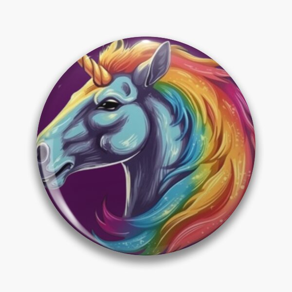 Artikelvorschau, Magisches Einhorn: Strahlende Regenbogenmähne entworfen und verkauft von No-No-Name.