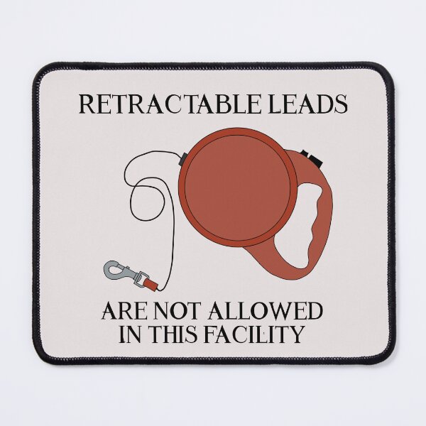 Item preview, No retractable leads sign designed and sold by SaintsPlace.