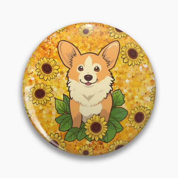 Item preview, Corgi Sunflower Pattern designed and sold by EriCole.