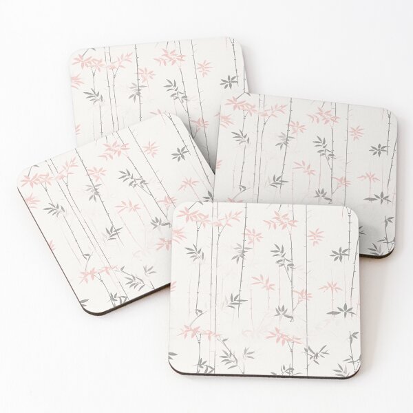 Item preview, Serene Bamboo Stalks And Leaves Minimalistic Japanese Pattern designed and sold by Wonder Of Light.