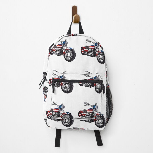 Item preview, Motorcycle and American Flag designed and sold by ArtbyAiGallery.