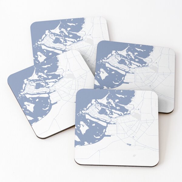 Item preview, Exquisite City Map of Abu Dhabi UAE designed and sold by LoinneSio.